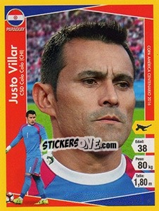 Sticker Justo Villar - Copa América Centenario. USA 2016 - Navarrete
