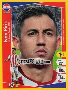 Sticker Ívan Piris - Copa América Centenario. USA 2016 n. 67 - Navarrete