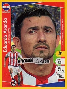 Sticker Eduardo Aranda - Copa América Centenario. USA 2016 n. 70 - Navarrete