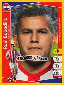 Sticker Raúl Bobadilla - Copa América Centenario. USA 2016 n. 75 - Navarrete