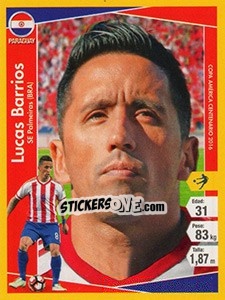 Sticker Lucas Barrios - Copa América Centenario. USA 2016 - Navarrete