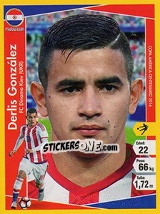 Sticker Derlis González - Copa América Centenario. USA 2016 - Navarrete