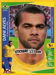 Sticker Dani Alves - Copa América Centenario. USA 2016 - Navarrete