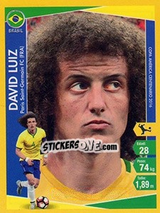 Figurina David Luiz - Copa América Centenario. USA 2016 - Navarrete