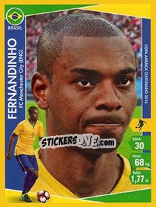 Sticker Fernandinho - Copa América Centenario. USA 2016 - Navarrete