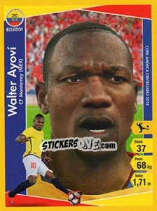 Sticker Walter Ayoví - Copa América Centenario. USA 2016 n. 103 - Navarrete