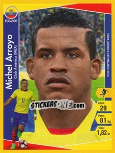 Sticker Michel Arroyo - Copa América Centenario. USA 2016 n. 106 - Navarrete