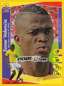 Sticker Enner Valencia - Copa América Centenario. USA 2016 - Navarrete