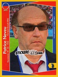 Sticker Patrice Neveu (entrenador) - Copa América Centenario. USA 2016 - Navarrete