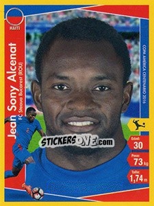 Sticker Jean Sony Alcenat - Copa América Centenario. USA 2016 n. 118 - Navarrete