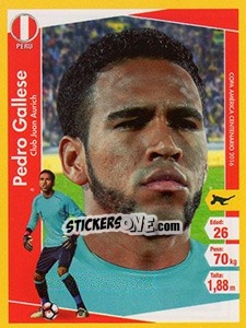 Sticker Pedro Gallese - Copa América Centenario. USA 2016 n. 132 - Navarrete