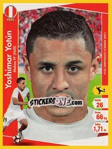 Sticker Yoshimar Yotún - Copa América Centenario. USA 2016 n. 135 - Navarrete