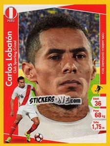 Sticker Carlos Lobatón - Copa América Centenario. USA 2016 - Navarrete