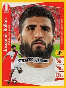 Sticker Josepmir Ballón - Copa América Centenario. USA 2016 - Navarrete