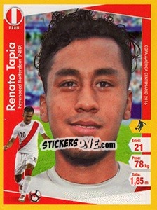 Sticker Renato Tapia - Copa América Centenario. USA 2016 n. 142 - Navarrete