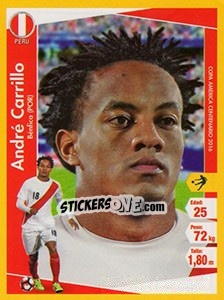 Sticker André Carrillo - Copa América Centenario. USA 2016 - Navarrete