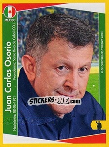 Cromo Juan Carlos Osorio (entrenador) - Copa América Centenario. USA 2016 - Navarrete