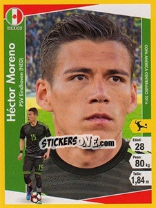 Sticker Héctor Moreno - Copa América Centenario. USA 2016 n. 152 - Navarrete