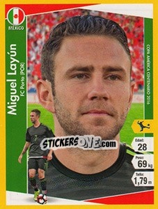 Sticker Miguel Layún - Copa América Centenario. USA 2016 - Navarrete