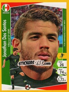 Sticker Jonathan Dos Santos - Copa América Centenario. USA 2016 n. 154 - Navarrete