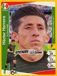 Cromo Héctor Herrera - Copa América Centenario. USA 2016 - Navarrete