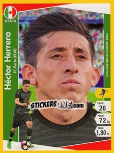 Sticker Héctor Herrera - Copa América Centenario. USA 2016 n. 155 - Navarrete