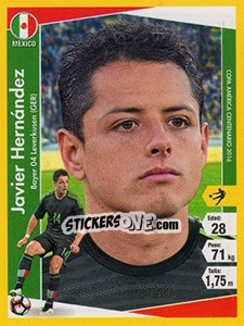 Sticker Javier Hernández - Copa América Centenario. USA 2016 n. 160 - Navarrete