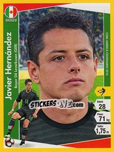 Figurina Javier Hernández - Copa América Centenario. USA 2016 - Navarrete