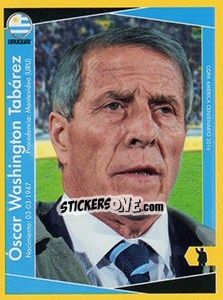 Sticker Óscar Washington Tabárez (entrenador) - Copa América Centenario. USA 2016 n. 165 - Navarrete