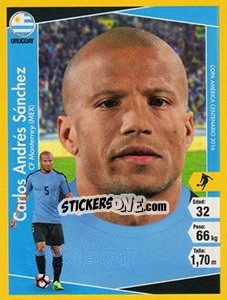 Sticker Carlos Andrés Sánchez - Copa América Centenario. USA 2016 n. 173 - Navarrete