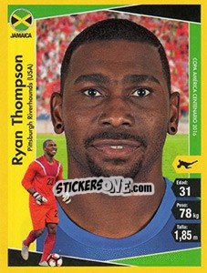 Sticker Ryan Thompson - Copa América Centenario. USA 2016 n. 183 - Navarrete