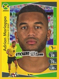 Sticker Adrian Mariappa - Copa América Centenario. USA 2016 - Navarrete