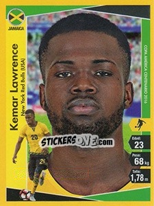 Sticker Kemar Lawrence - Copa América Centenario. USA 2016 n. 189 - Navarrete