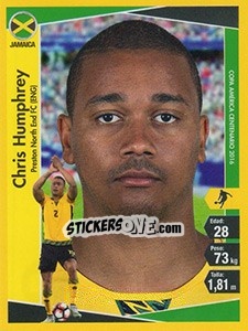 Cromo Chris Humphrey - Copa América Centenario. USA 2016 - Navarrete