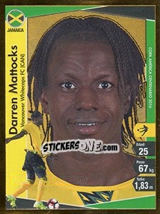 Sticker Darren Mattocks - Copa América Centenario. USA 2016 - Navarrete