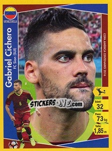 Sticker Gabriel Cichero - Copa América Centenario. USA 2016 - Navarrete