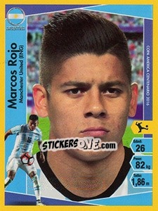 Sticker Marcos Rojo - Copa América Centenario. USA 2016 n. 219 - Navarrete