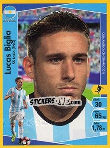 Sticker Lucas Biglia - Copa América Centenario. USA 2016 n. 223 - Navarrete