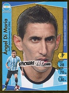 Sticker Ángel Di María - Copa América Centenario. USA 2016 - Navarrete