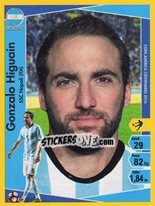 Sticker Gonzalo Higuaín - Copa América Centenario. USA 2016 n. 228 - Navarrete