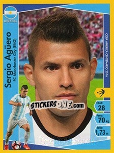 Sticker Sergio Agüero - Copa América Centenario. USA 2016 n. 230 - Navarrete