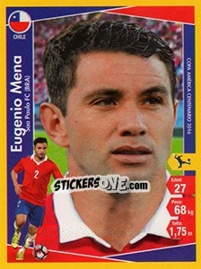 Sticker Eugenio Mena - Copa América Centenario. USA 2016 - Navarrete