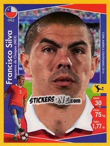 Sticker Francisco Silva - Copa América Centenario. USA 2016 n. 236 - Navarrete