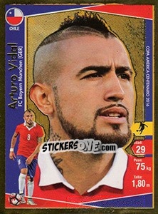 Sticker Arturo Vidal - Copa América Centenario. USA 2016 - Navarrete