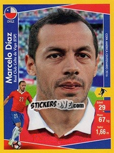 Sticker Marcelo Díaz - Copa América Centenario. USA 2016 n. 244 - Navarrete
