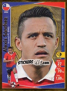 Sticker Alexis Sánchez - Copa América Centenario. USA 2016 - Navarrete