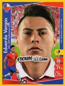 Sticker Eduardo Vargas - Copa América Centenario. USA 2016 - Navarrete