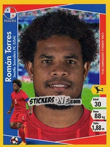 Sticker Román Torres - Copa América Centenario. USA 2016 n. 255 - Navarrete