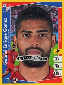 Sticker Gabríel Enrique Gómez - Copa América Centenario. USA 2016 - Navarrete