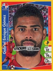 Sticker Gabríel Enrique Gómez - Copa América Centenario. USA 2016 n. 257 - Navarrete